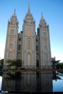 Salt Lake Temple z předchozího dne